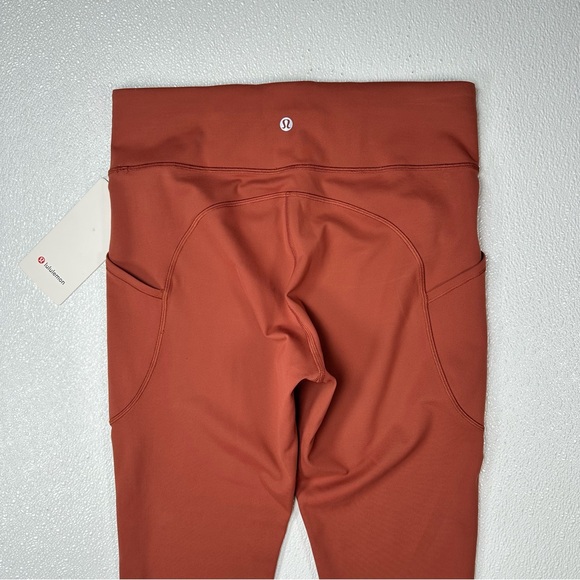NWT Lululemon Invigorate High-Rise Tight 25" Dark Terracotta W5CQFS Size 10 - Picture 9 of 14